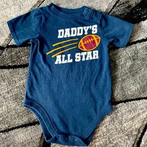 Daddy’s all star onesie